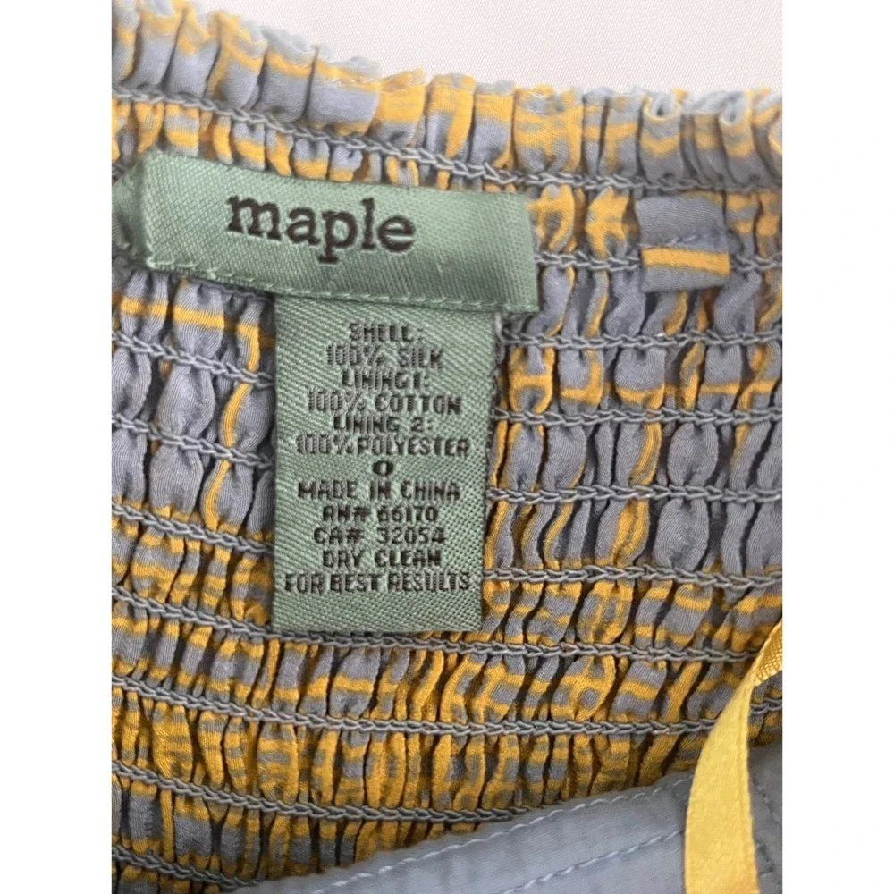 Anthropologie Blue and Yellow Maxi Dress - Picture 9 of 9